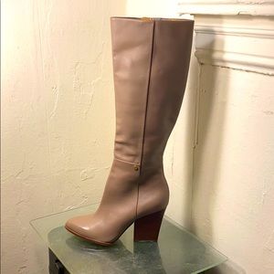 COPY - Calvin Klein taupe knee high genuine leath…